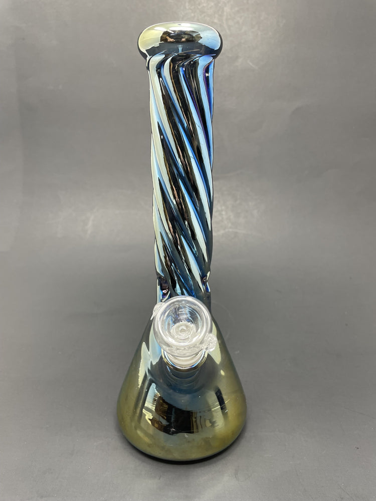 10" Rainbow Iridescent Beaker Bong