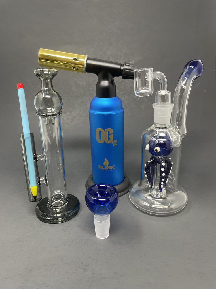 Blue Octopus Dab Rig Combo