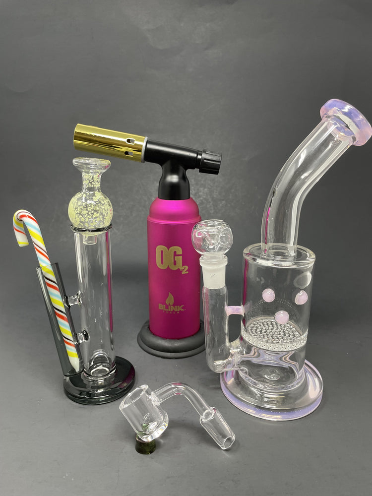 Premium Sweet Pink Dab Rig Combo