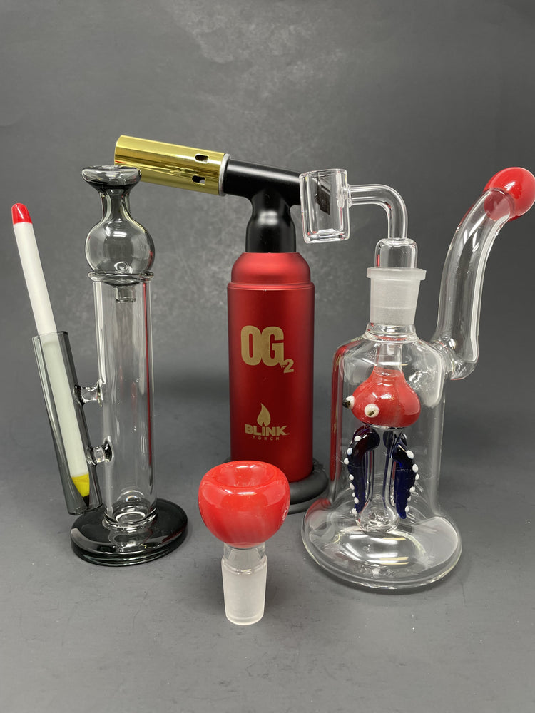 Red Octopus Dab Rig Combo