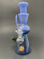 8" Premium Blue Crystal Duck Bong