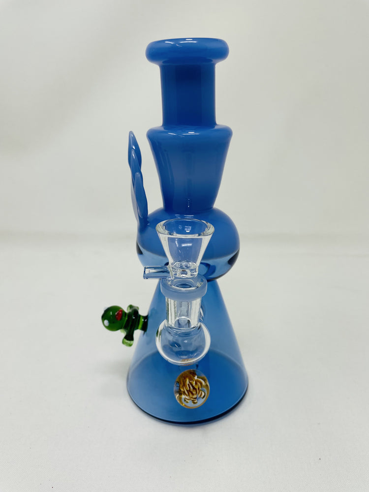 8" Premium Blue Crystal Duck Bong