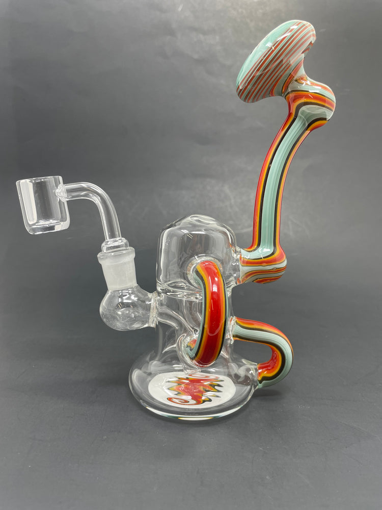 7" Aqua Round Dab Rig Recycler