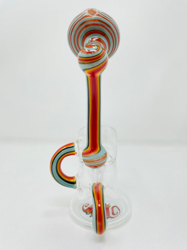 7" Aqua Round Dab Rig Recycler