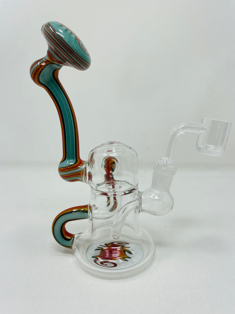 7" Aqua Round Dab Rig Recycler