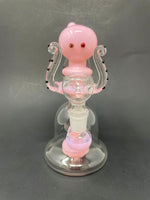 6" Pink Octopus Percolator Bong