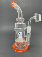 9" Orange Dog Percolator Dab Rig