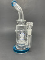 9" Blue Dog Percolator Bong