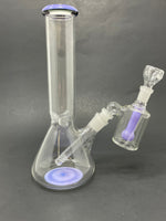 10" Purple Middle Accent Beaker Bong w/ Ash Catcher