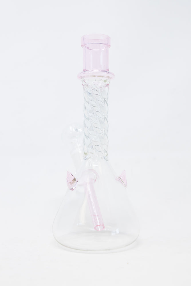 7" Pink Twisted Devil Bong