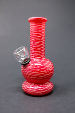 5" Red Round Mini Bong