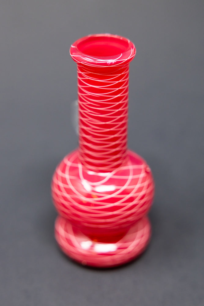 5" Red Round Mini Bong