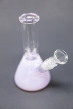 6" Pink Iridescent Beaker w/ Ice Catcher