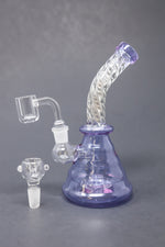 7" Purple Twisted Dab Rig