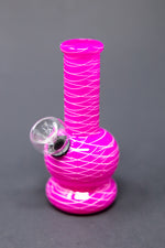 5" Pink Round Mini Bong