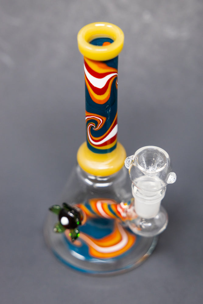 8" Yellow Flower Bong