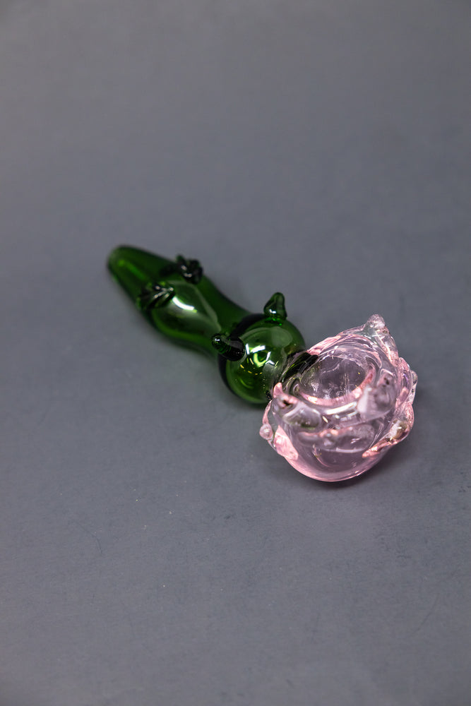 5" Pink Rose Hand Pipe