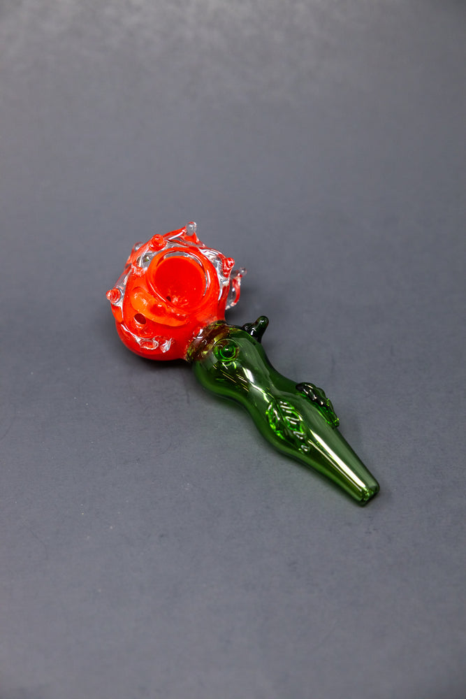 5" Red Rose Hand Pipe