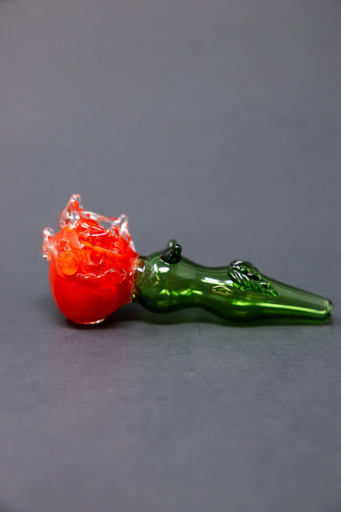 5" Red Rose Hand Pipe