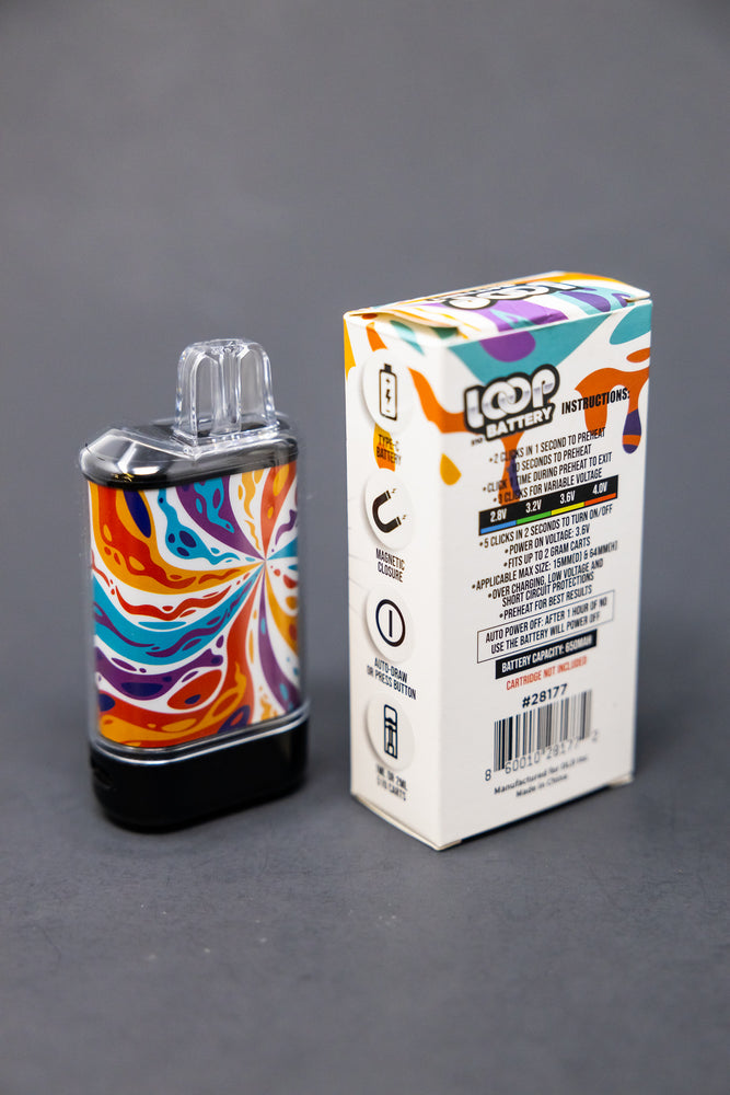 Loop 510 Thread Discreet Battery - Tie-Dye Design