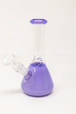 6" Milky Purple Beaker Bong w/ Ice Catcher