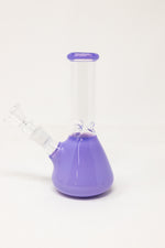 6" Milky Purple Beaker Bong w/ Ice Catcher