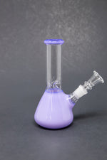 6" Milky Purple Beaker Bong w/ Ice Catcher