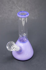 6" Milky Purple Beaker Bong w/ Ice Catcher