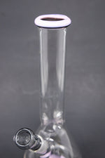 10" Milky Pink Middle Accent Beaker Bong