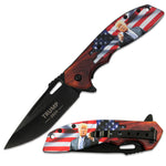 4.75" Stars & Stripes Trump Collectible Knife