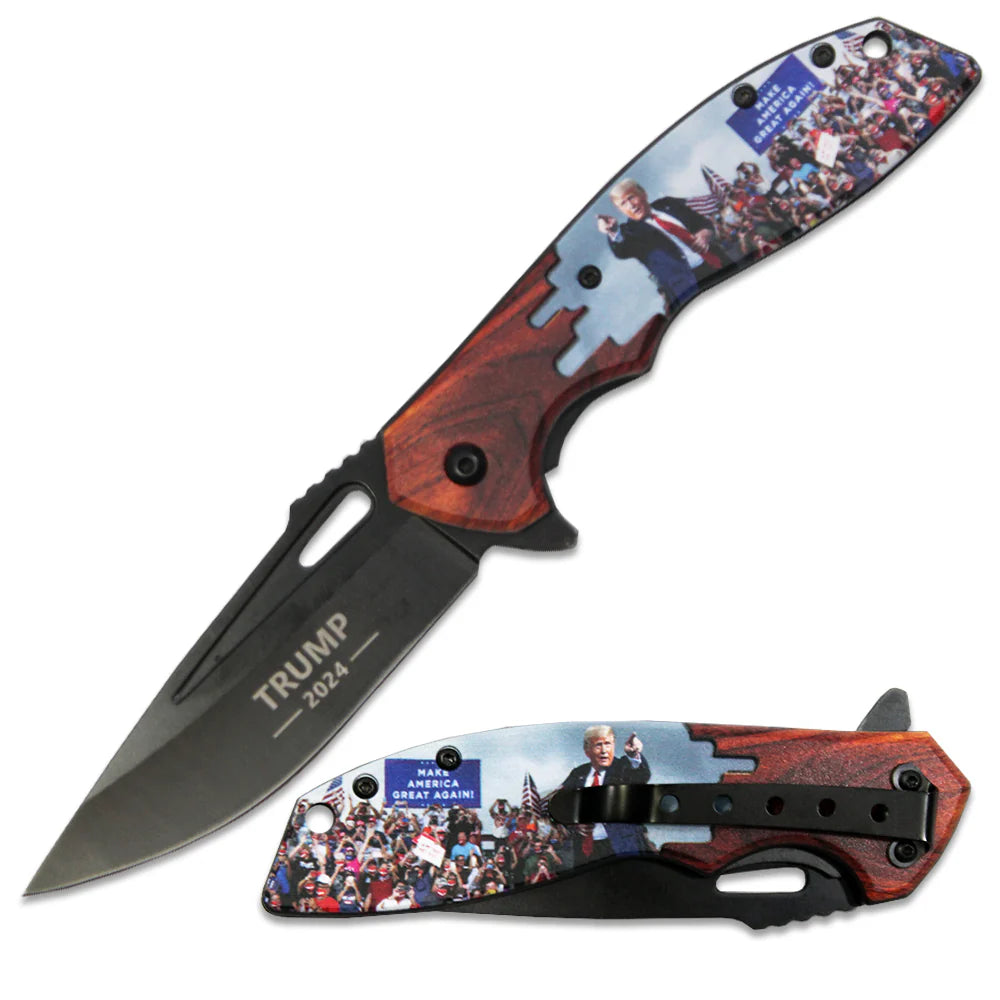 4.75" Trump 2024 MAGA Rally Folding Knife