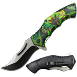 420 Hunter –4.5" Cannabis-Themed Pocket Knife-Light Green