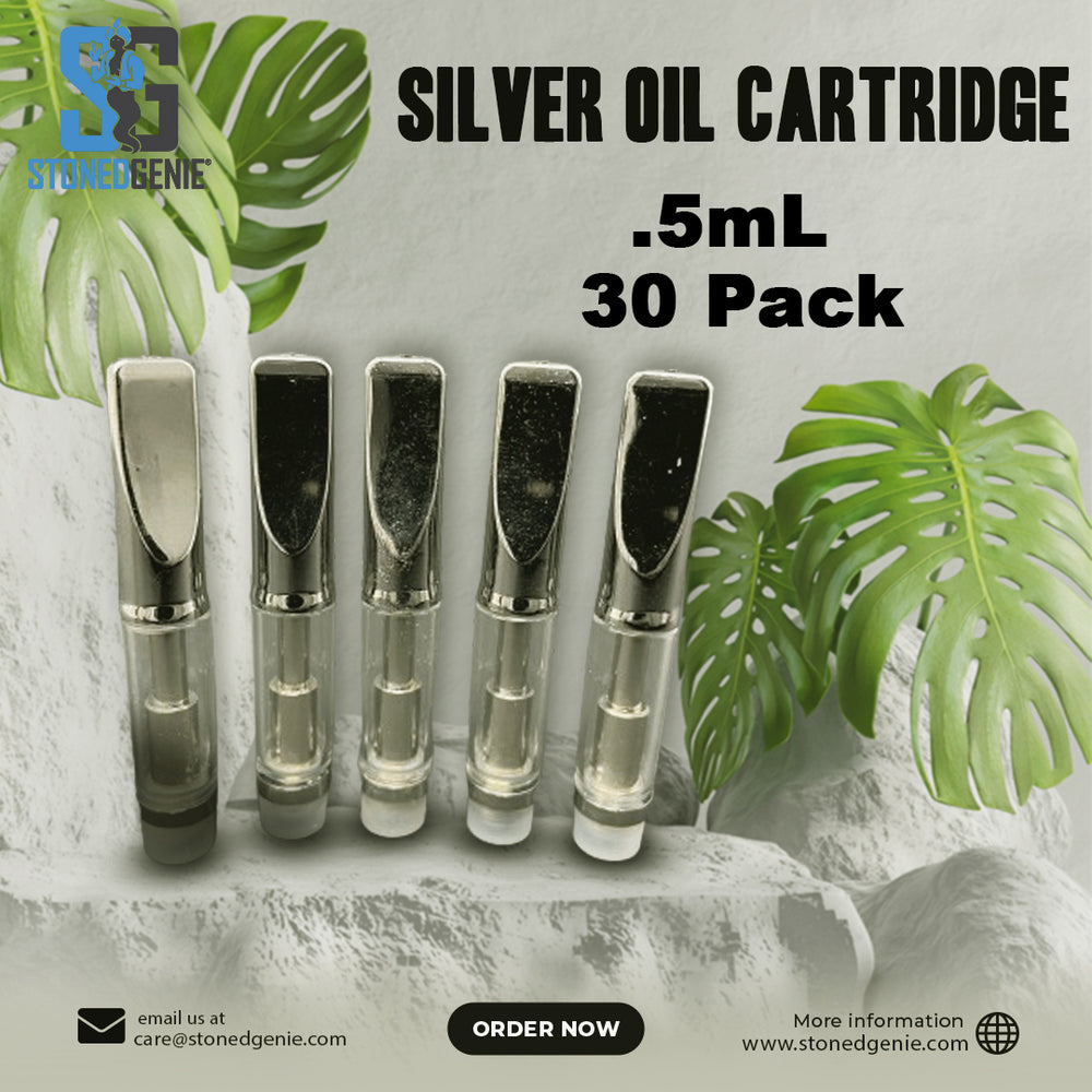 Silver Oil Cartridge - .5ML - 30 Pack