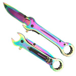 5" Iridescent Multi-Tool Folding Knife