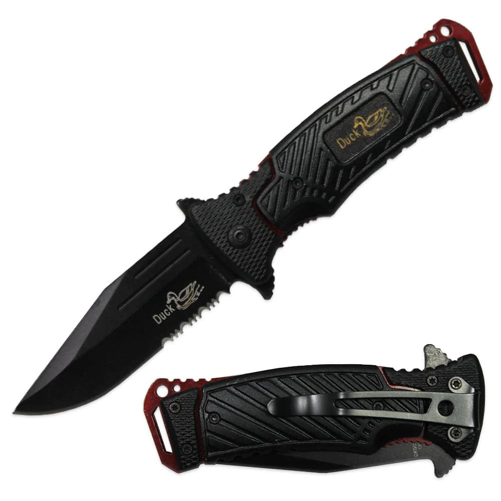 4.5" Duck USA Spring-Assisted Tactical Folding Knife