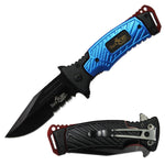 4.5" Duck USA Blue Assist-Open Tactical Folding Knife