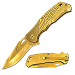 4.25" Golden Eagle Folding Knife w/Belt Clip