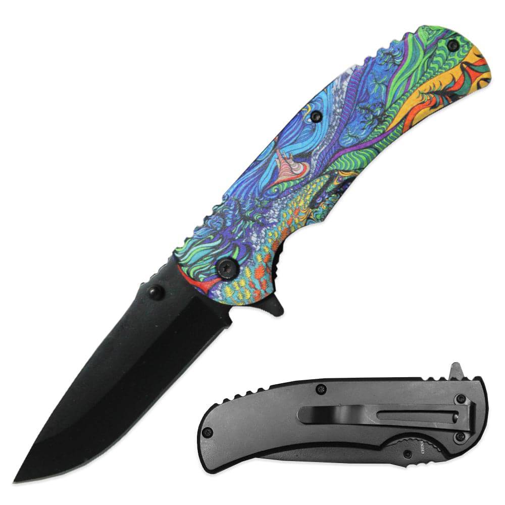 4.5" Designer Series Assisted-Open Folding Knife with Metal Handle