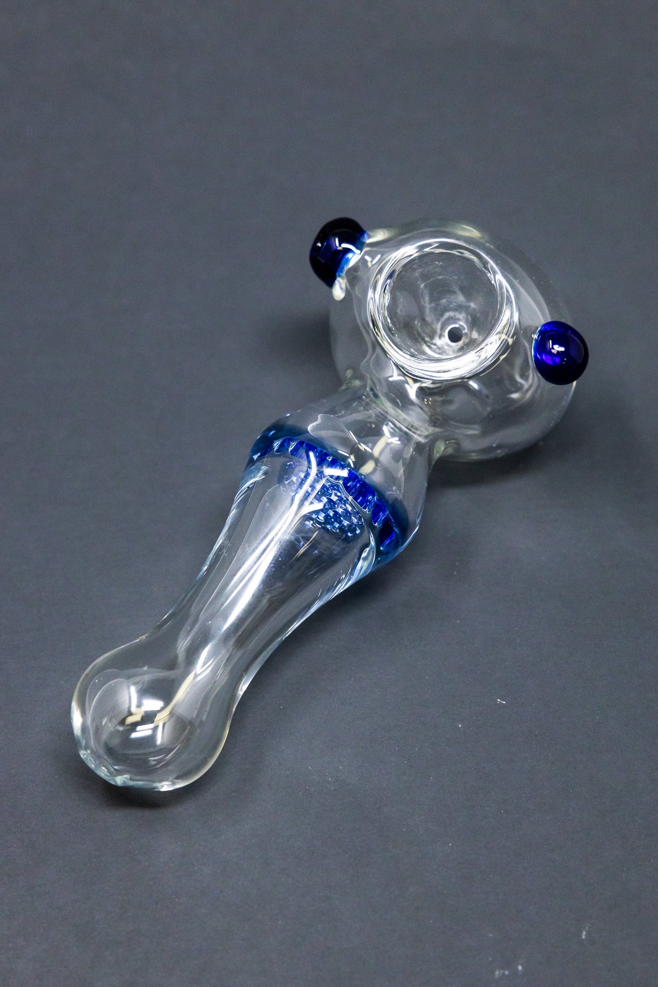 4 Honeycomb Filter Glass Hand Smoking Pipe w/ Carb Hole