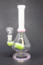 8" Single Percolator Flat Base Bong